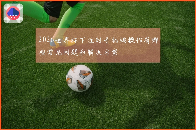2026世界杯下注时手机端操作有哪些常见问题和解决方案